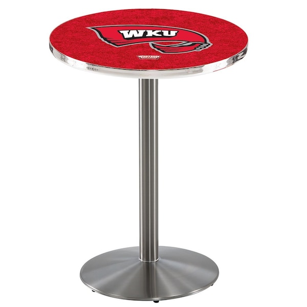42" Stainless Steel Western Kentucky Pub Table